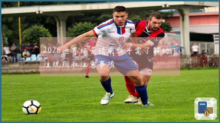 2026世界杯竞猜前新手需了解的下注规则和注意事项